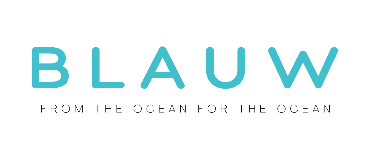 Blauw logo; sustainable swimwear for men offering recycled swim shorts