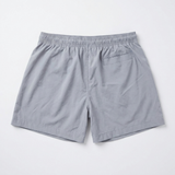 Back view of Grey men’s swim trunks