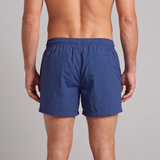 Back view of Midnight Blue men’s swim trunks